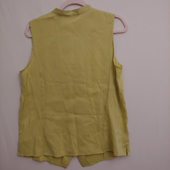 Lot of 3 Karen Scott button pink, lilac, chartreuse shimmer tops size Large NWOT - Picture 6 of 12